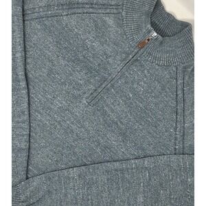 Johnnie O Mott‎ 1/4 Zip Cotton Pullover Sweater Men's Medium Tropical Green
